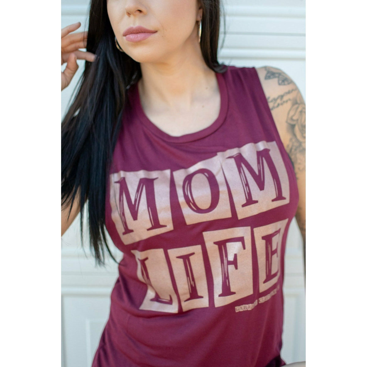 Rose gold Mom life Muscle tank (more colors)