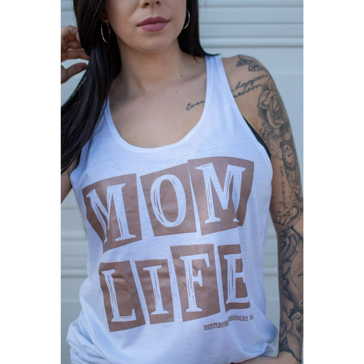 Rose gold Mom life Muscle tank (more colors)