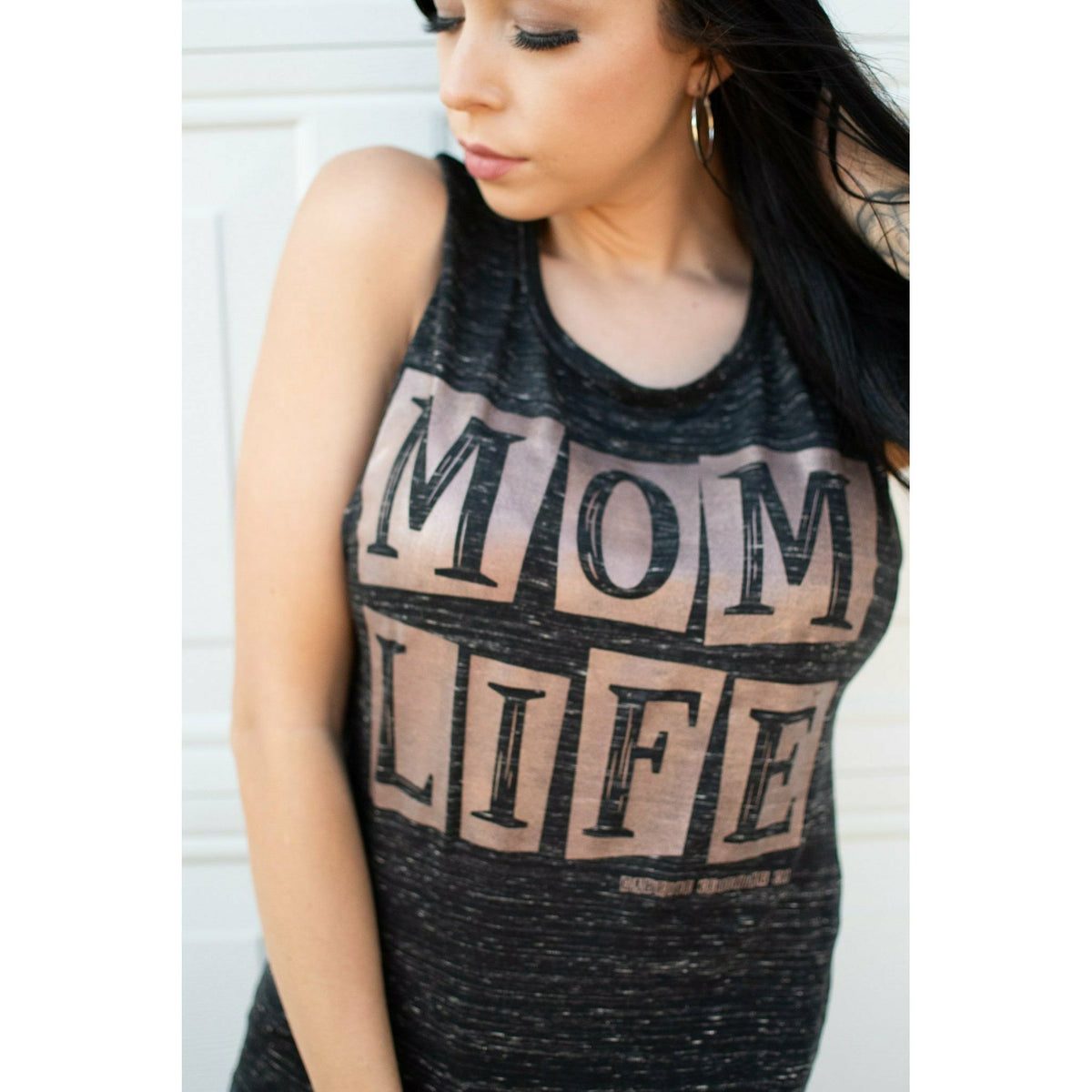 Rose gold Mom life Muscle tank (more colors)