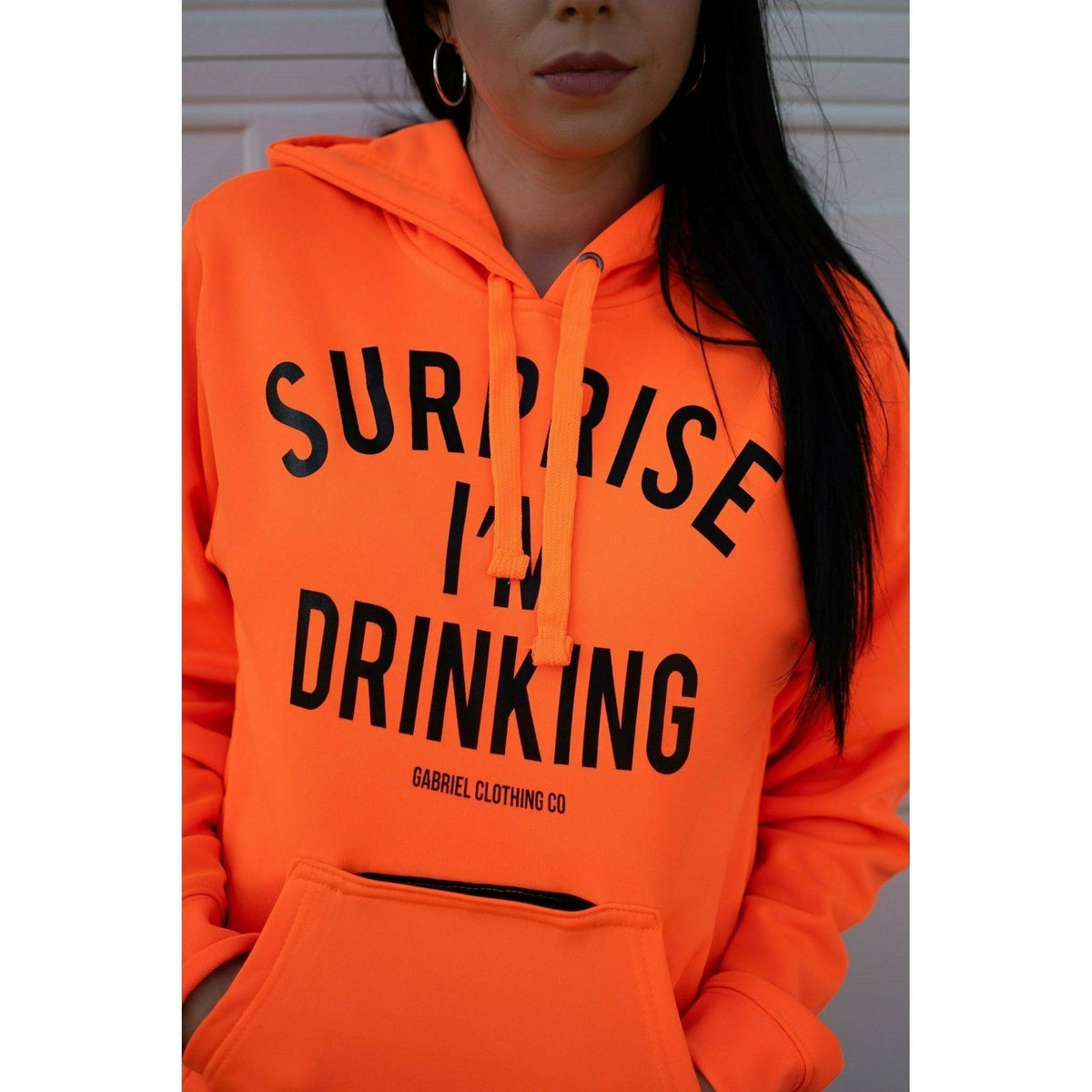 Surprise I&#39;m Drinking ( with built in koozie &amp; bottle opener)  Hoodie