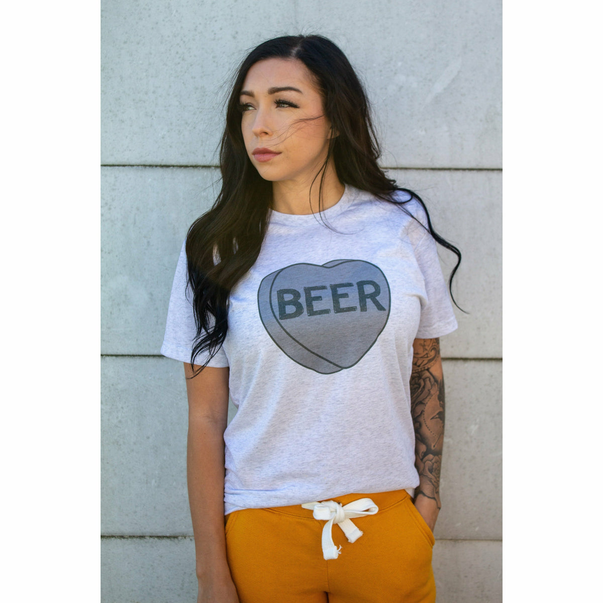 Beer Candy Heart Tee or sweatshirt