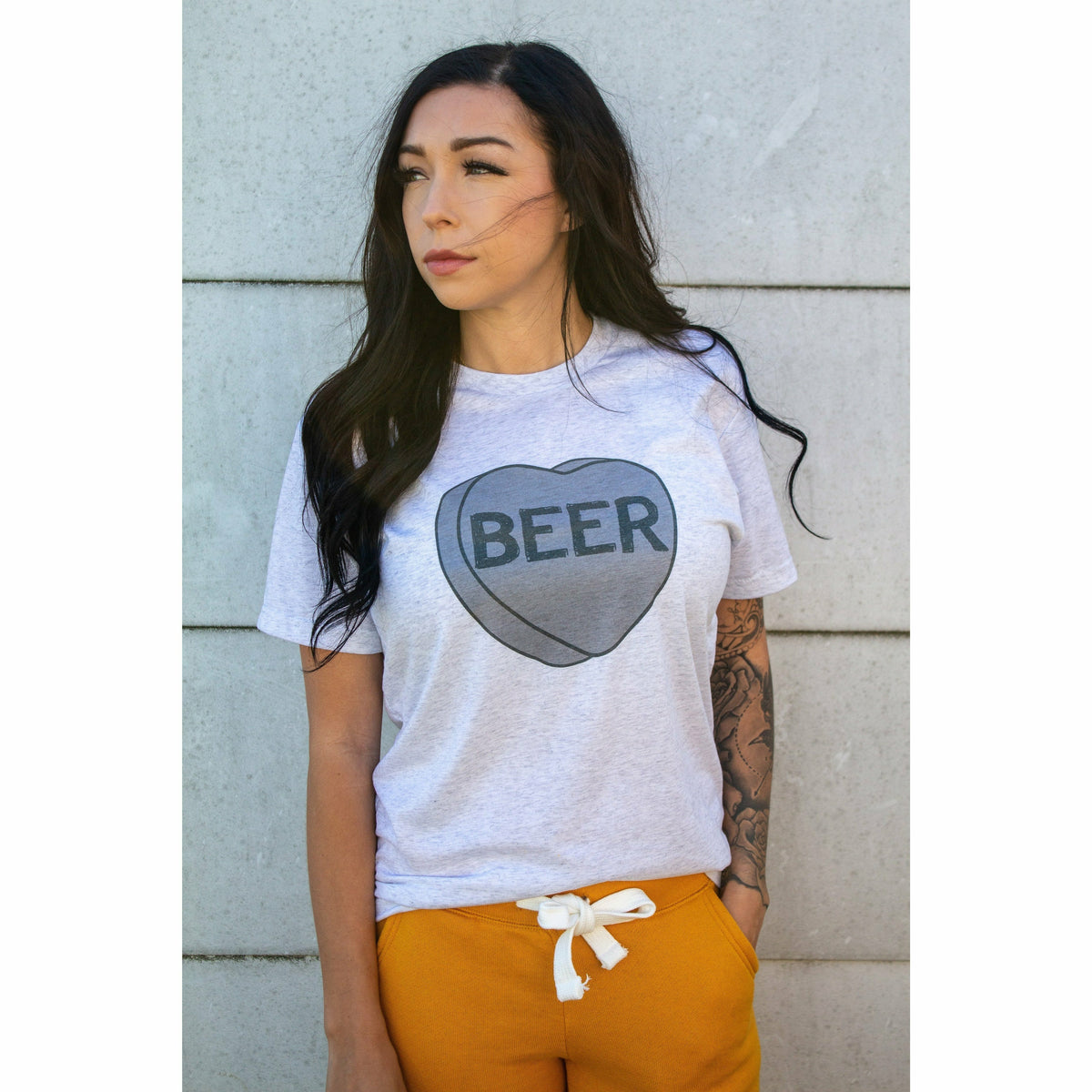 Beer Candy Heart Tee or sweatshirt