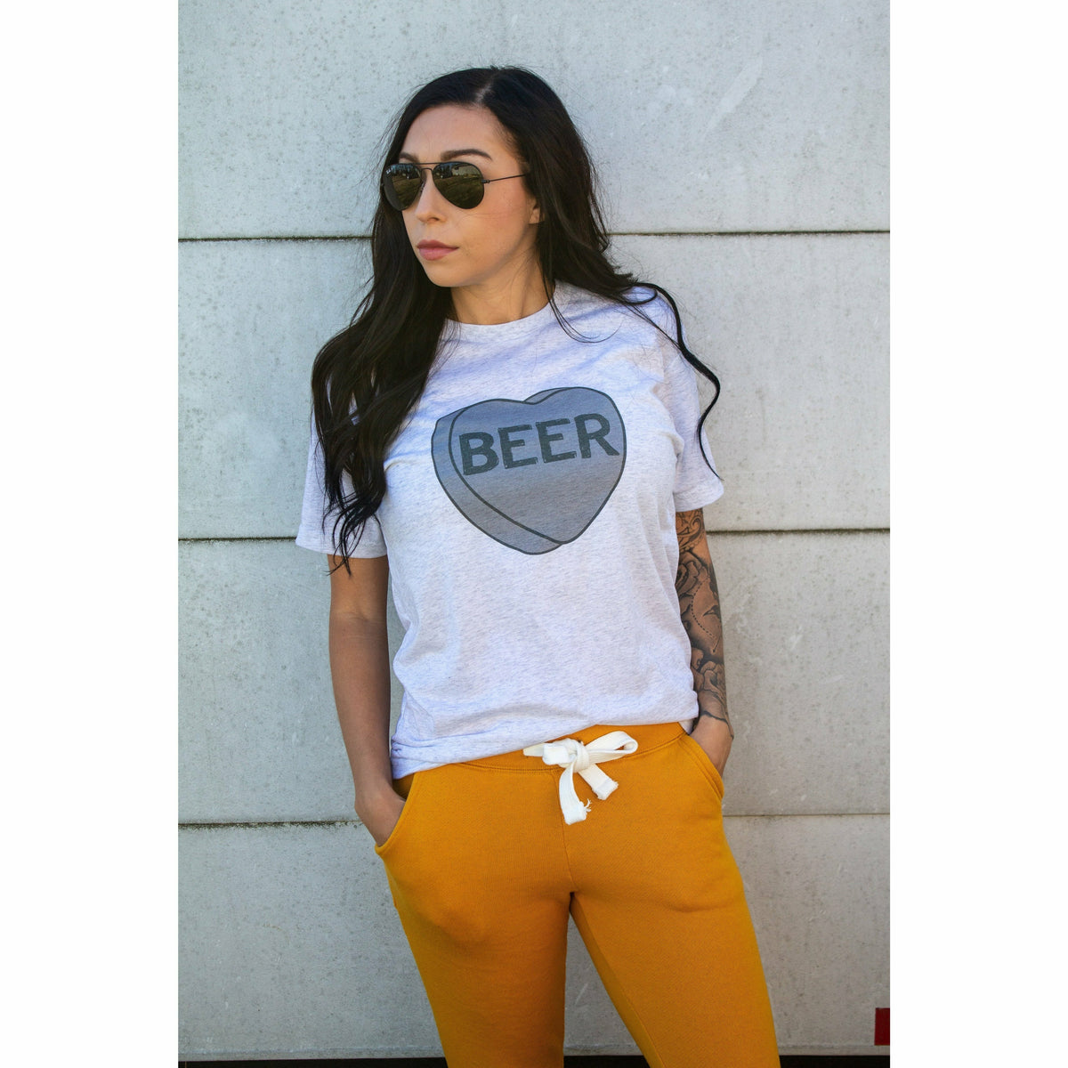 Beer Candy Heart Tee or sweatshirt