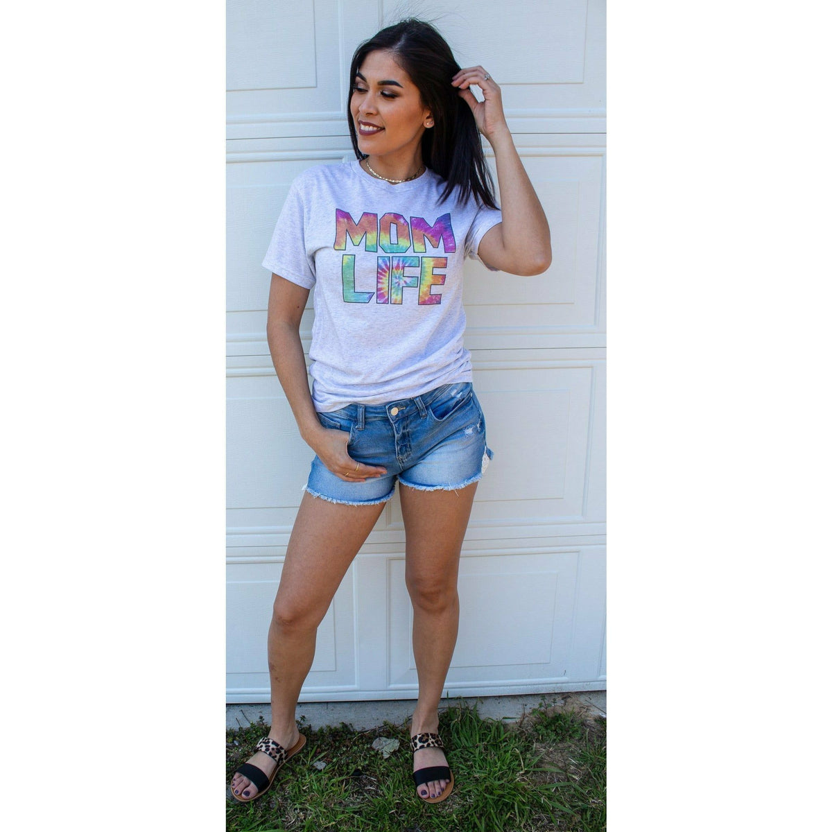 Mom life Tie Dye Tee