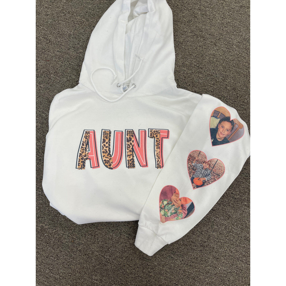 Mama (Aunt or Custom) Sweatshirt, Long Sleeve with Pictures