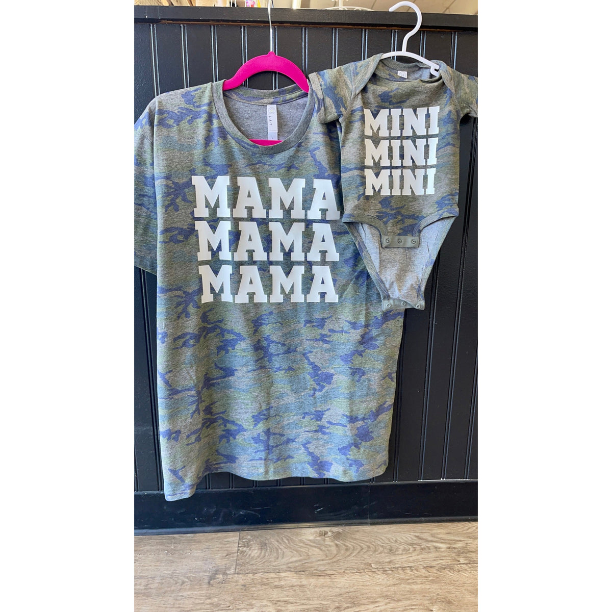 Dad, Mama or Mini Camo Tee  (all sizes)