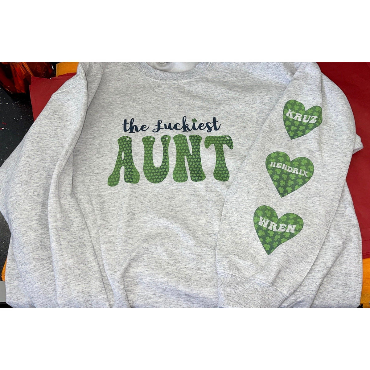 The Luckiest Mama or Aunt tee or sweatshirt