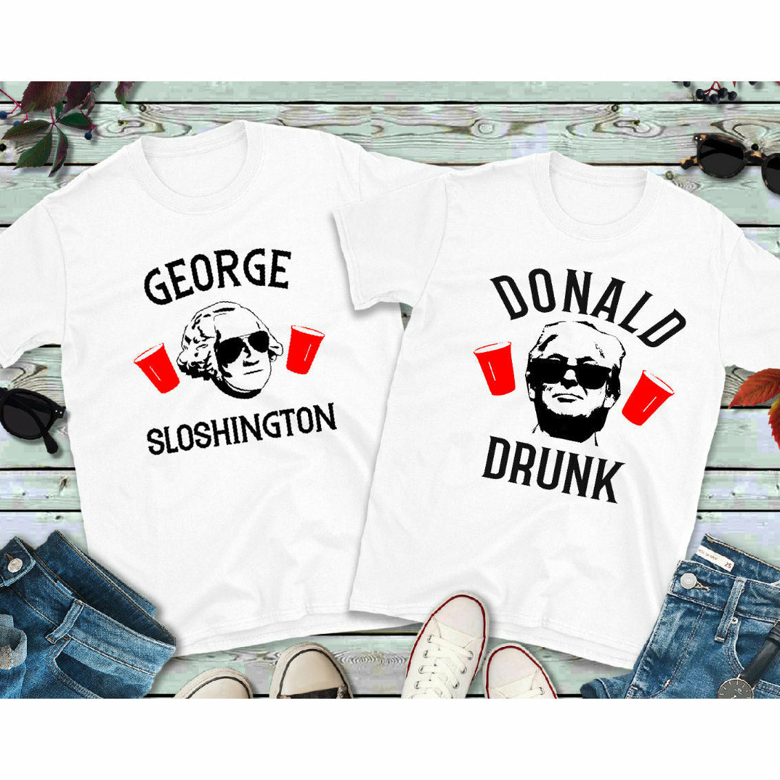 George Sloshington or Donald Drunk Tee or Tank