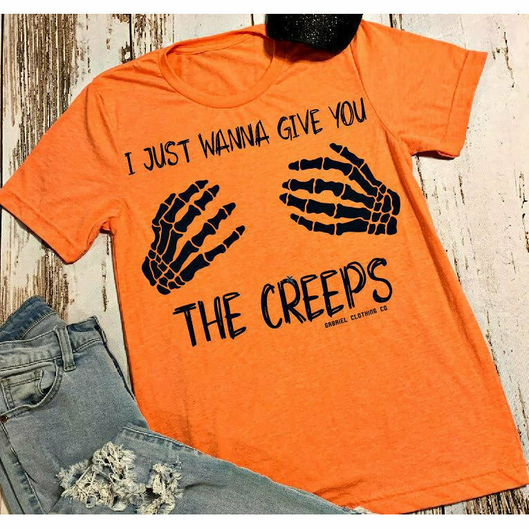 I just wanna give you the creeps tee halloween