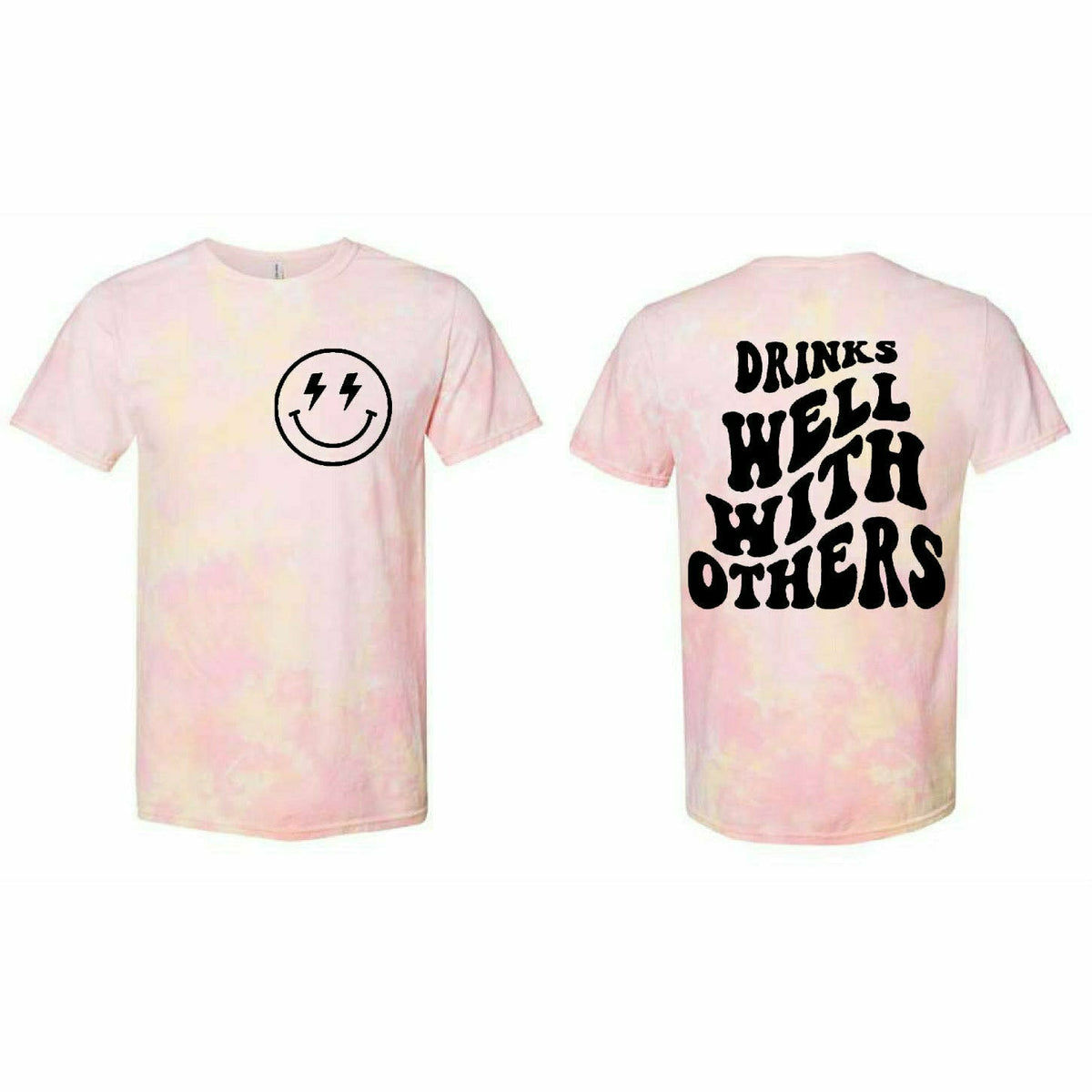 Drinks Well With Others Smiley Tee