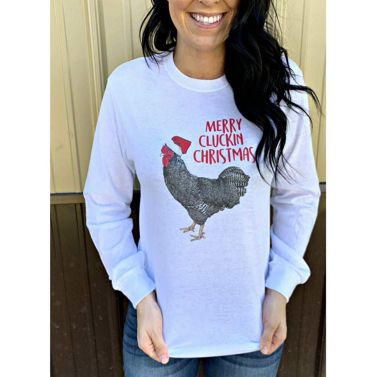 Merry Cluckin&#39; Christmas Tee, Long Sleeve or Sweatshirt