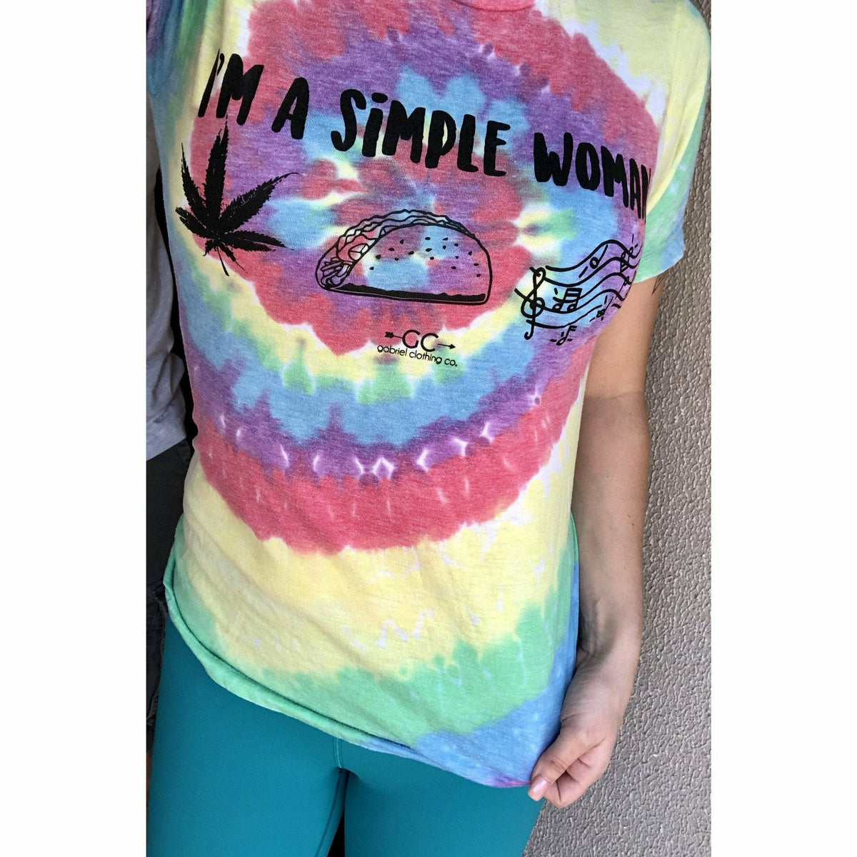 I’m a simple woman tee/tank (cannabis specialty colors) - Gabriel Clothing Company