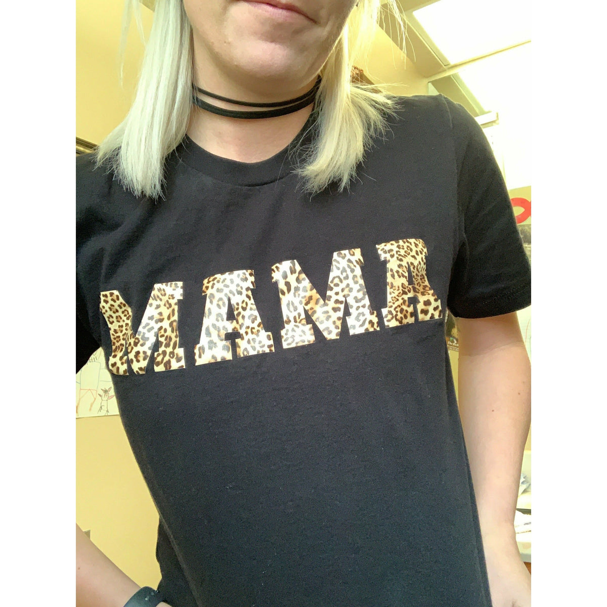 Wild leopard Mama tee or tank