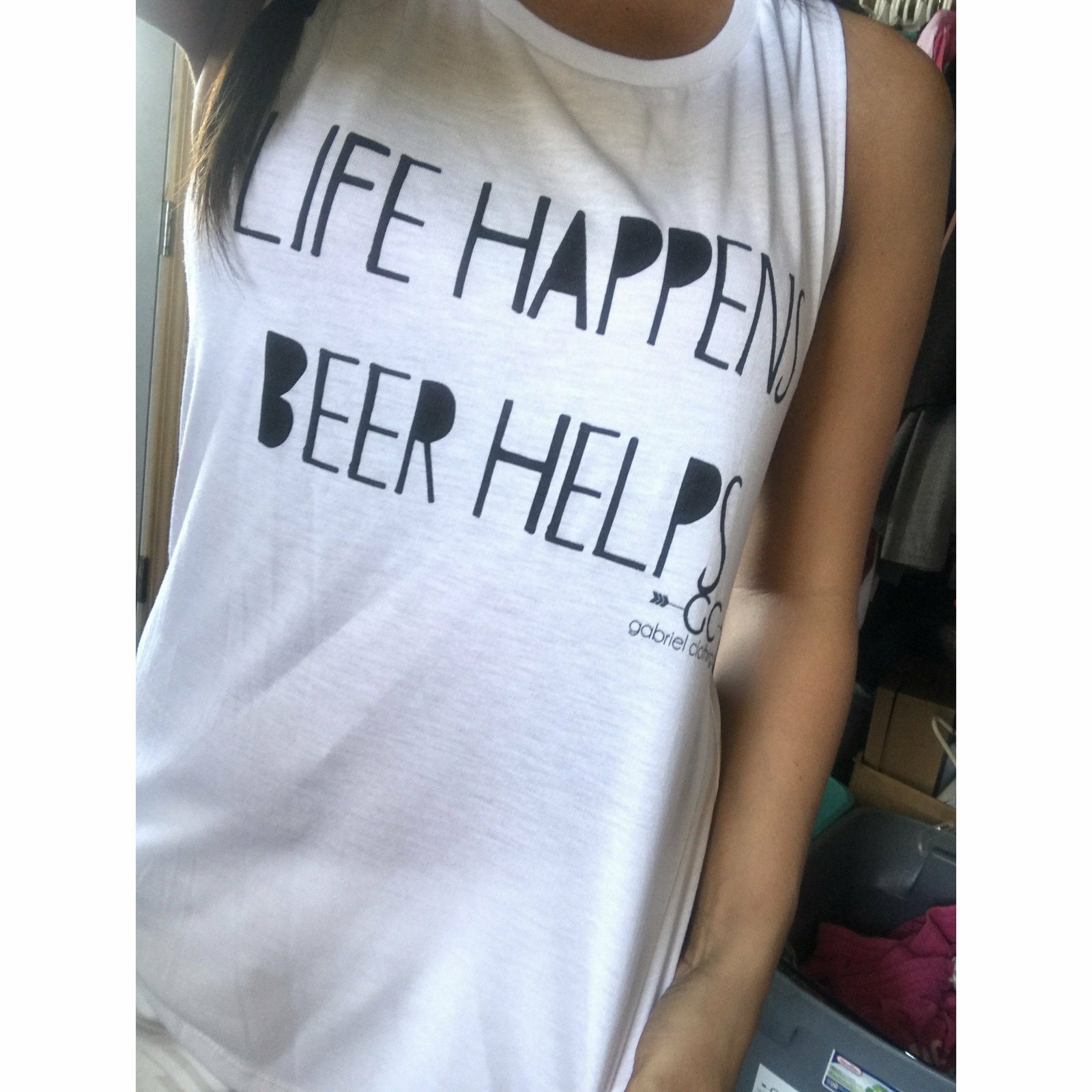 Beer helps tank (colors) - Gabriel Clothing Company