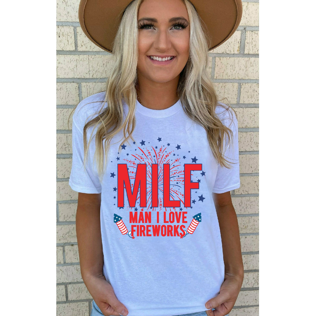 Milf Man I love Fireworks Tee