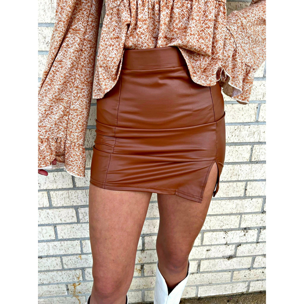 Miami Cognac Skirt