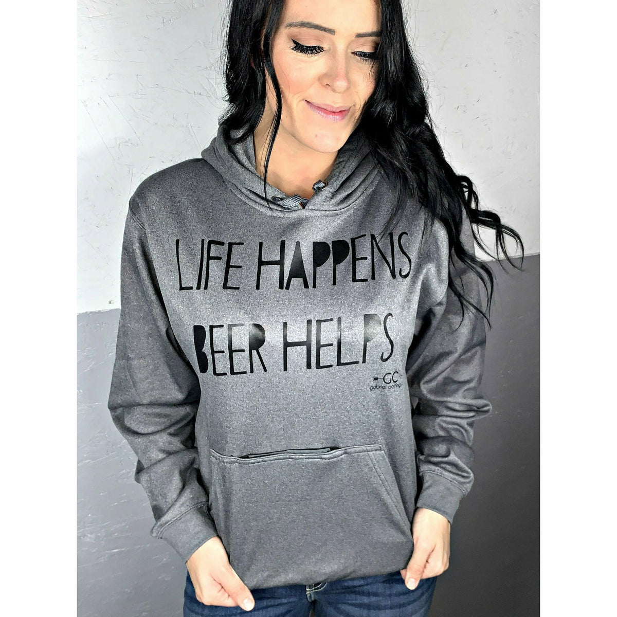 life happens beer helps bottle opener hoodie